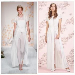 LC Lauren Conrad Lace maxi duster